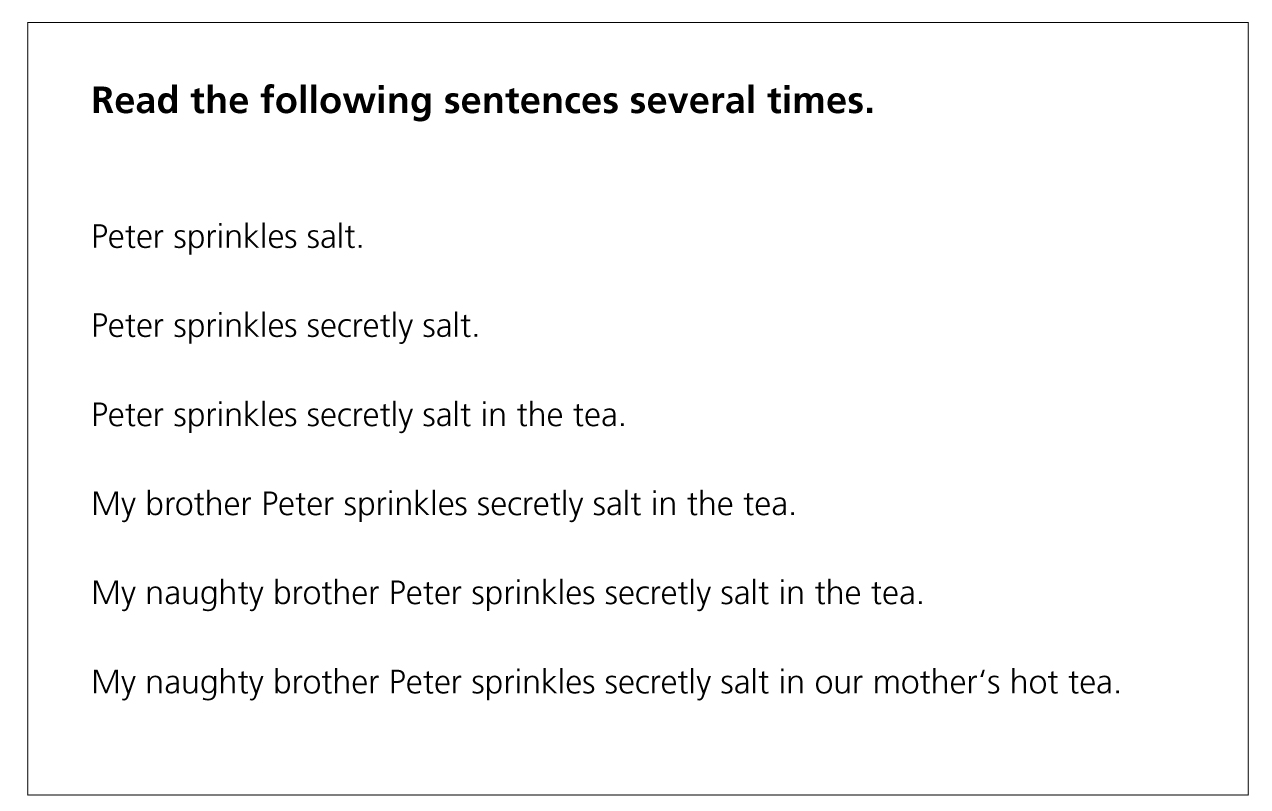 Seeing sentences as a whole HLT